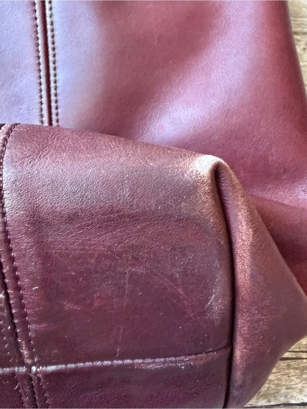 VTG Coach Light Tote | No. 4065 | Very Well  Loved | Wine | Late 80s - Early 90s - Picture 15 of 16